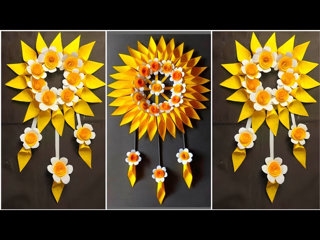 Easy and Quick Paper Wall Hanging Ideas /A4 sheet Wall decor / Cardboard Reuse /Room Decor DIY