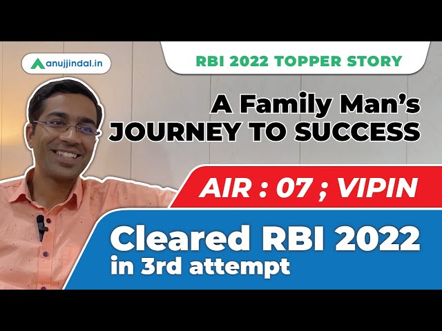 RBI Grade B AIR 7 Interview | RBI 2022 cleared in Third attempt | RBI Grade B 2022 Topper Interview