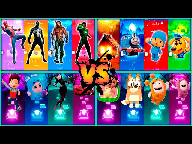 Tiles Hop Edm Rush MegaMix Digital Circus Pomni vs Paw Patrol vs Spiderman vs Cocomelon vs Mario