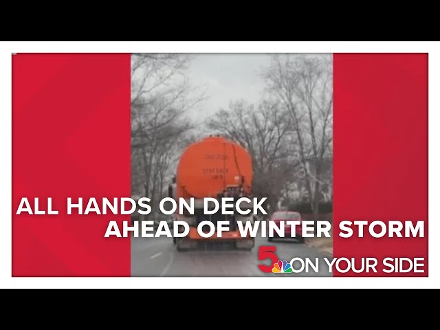 All hands on deck ahead of winter storm