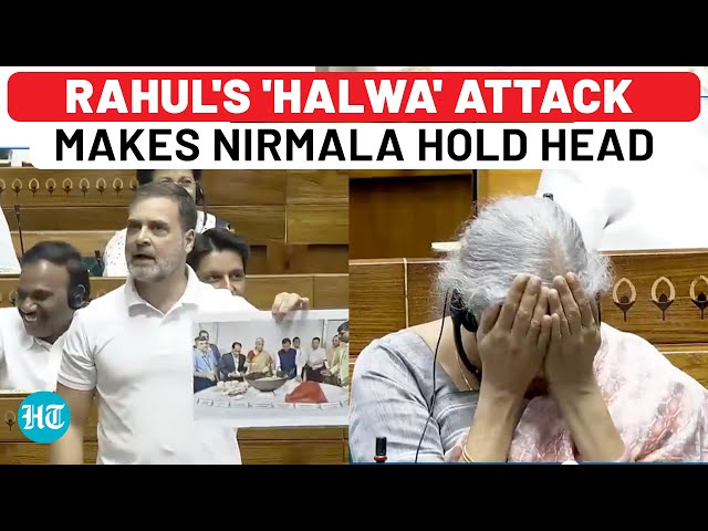 Rahul Gandhi's 'Halwa' Attack, Nirmala's Viral Reaction: Budget, NEET, Agniveer, Jobs | Full Speech