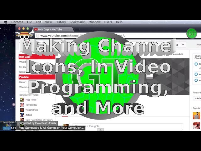 Making Channel Icons, In video programming, and More