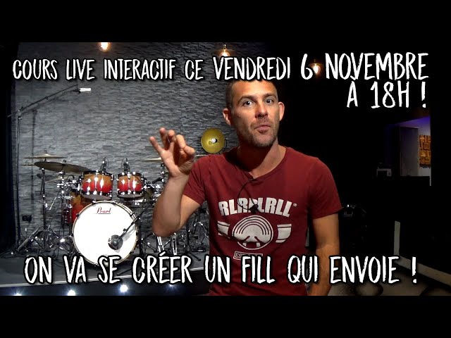 Cours live interactif 6 novembre 18h : On va se créer un fill qui envoie !