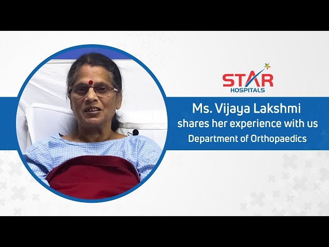 Mrs.Vijayalakshmi about her knee replacement surgery | Patient Testimonial | Star Hospitals