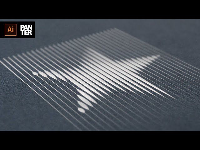 Halftone Lines Hologram Effect | Adobe Illustrator Tutorial