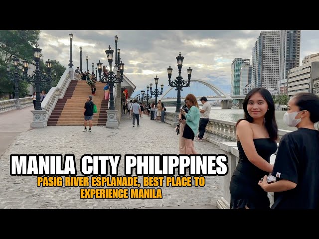 MANILA CITY,PHILIPPINES-PASIG RIVER ESPLANADE in 2025 [4k] walking tour