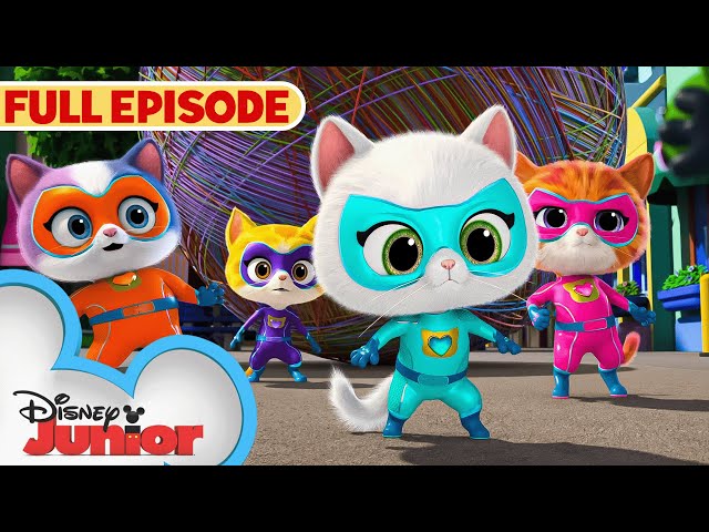 SuperKitties First Full Episode! | S1 E1 | The Great Yarn Caper/Get the Boot | @disneyjr