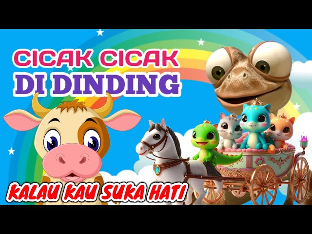 LAGU ANAK INDONESIA - KALAU KAU SUKA HATI - CICAK DI DINDING - NAIK DELMAN |@NUNARAKids