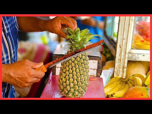 FRUIT NINJA of FRUITS | Amazing Fruits Cutting Skills | Indian Street Food In 2024