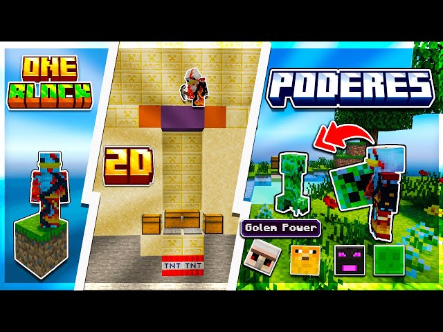 🔮 10 ADDONS DE ME PASO MINECRAFT PERO... | Para Minecraft Pe/Be +1.20 | Robo poderes, One Block, 2D