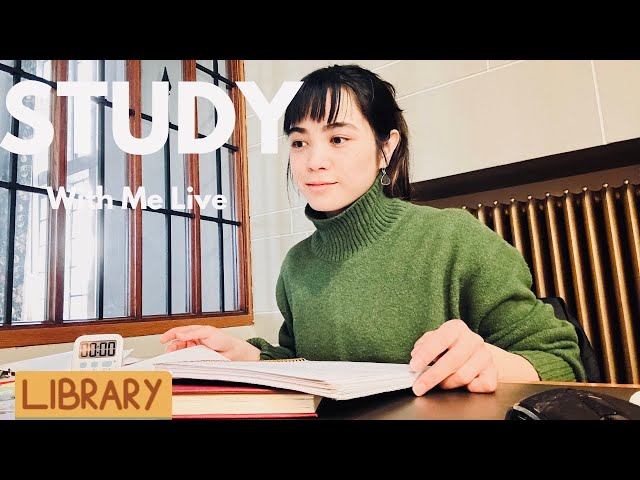 4-Hours Study With Me Live @UBC Library | No Break| Boost Focus & Motivation-No ads