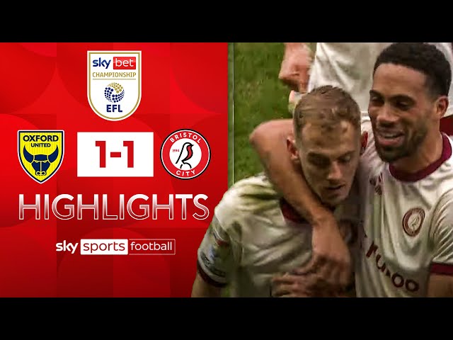 NINE-player Robins rescue point in Oxford! 🟥🟥 | Oxford United 1-1 Bristol City | EFL Highlights