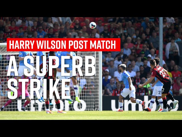 A SUPERB STRIKE ☄️| Harry Wilson on his free-kick and Manchester City performance