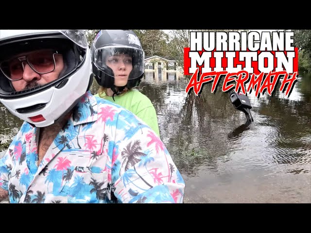 Hurricane Milton AFTERMATH | Riding a Dirt Bike Around Tampa Bay