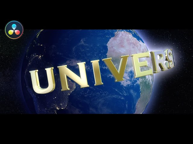 Universal Studios Logo Intro Animation in Davinci Resolve - (STEP BY STEP)