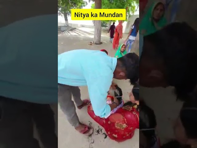 Nitya ka Mundan 🥰🥰❤❤ #trending #mundanceremony @NityasWorld