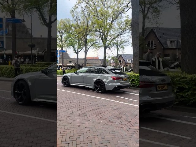 AUDI RS6 With Beautiful  Revings Sound 🚙 🚗 🚘 Car Spot in Laren Holland