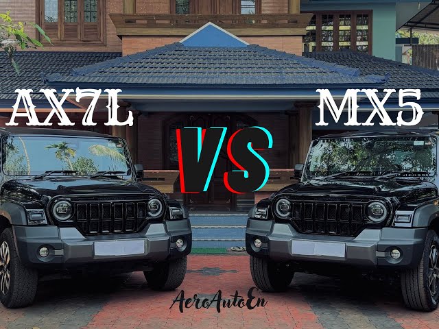 Thar Roxx AX7L vs MX5: Key Differences | English Review