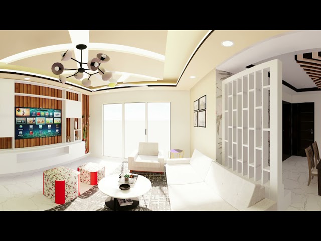 3D Living Room 360 Enscape Sketchup