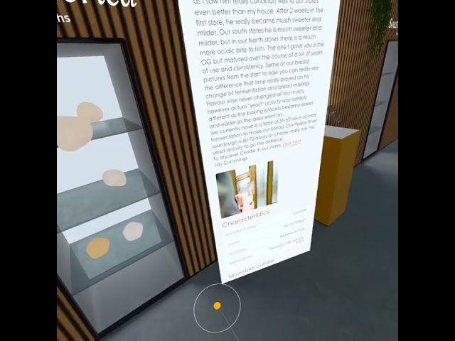 The Sourdough Library in a WebVR immersive 3D-experience