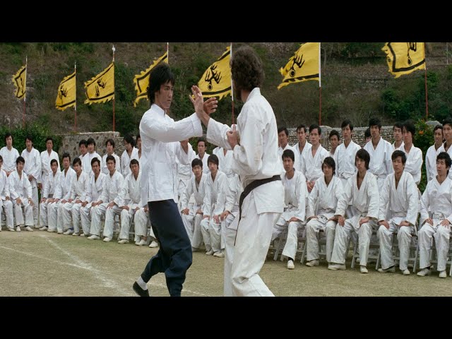 Enter the Dragon 1973 Bruce Lee vs OHarra Robert Wall scene 4K