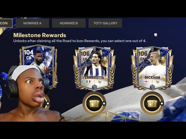 FC MOBILE 25 HOW TO GET FREE ZAMBROTTA BECKHAM RUDIGER + FUNNY TOTY 25 PACK OPENING