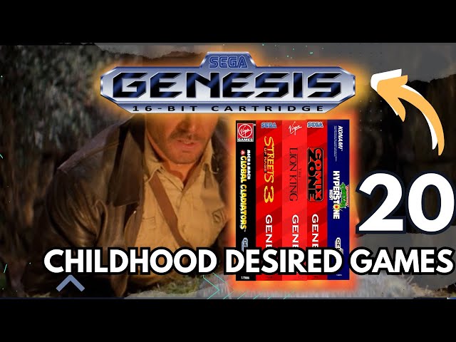 🔵TOP 20 Sega GENESIS games I wanted as a 👦🏼 CHILD and I COULDN'T play | Only 20❓ I wanted ALL❗