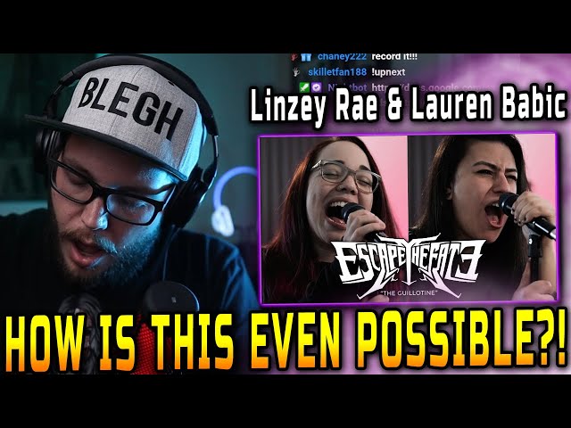 Ohrion Reacts to Escape the Fate - The Guillotine - Cover by Lauren Babic and Linzey Rae (REACTION)