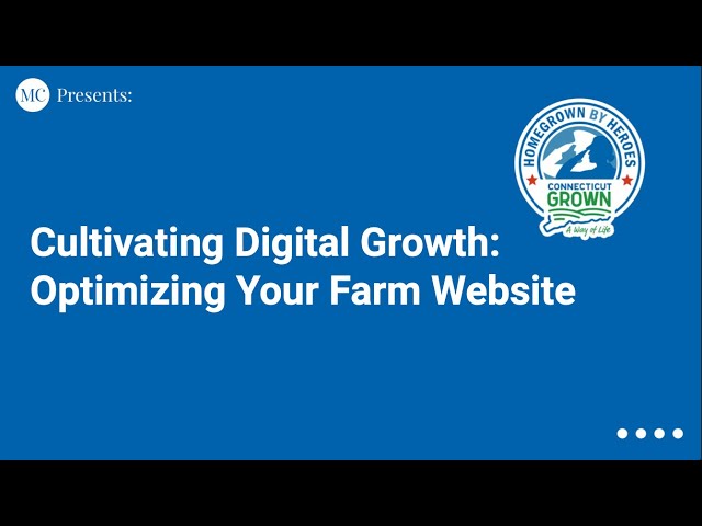 Cultivating Digital Growth: Optimizing Your Farm Website