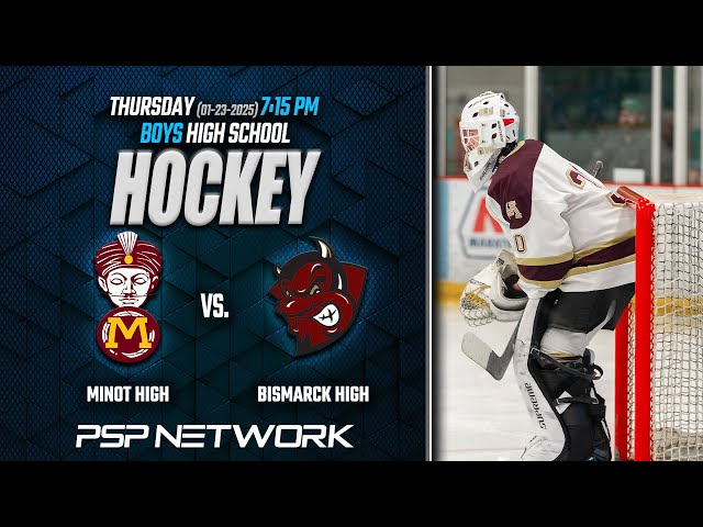 🏒 (1-23-25) MINOT HIGH AT BISMARCK: BOYS HOCKEY