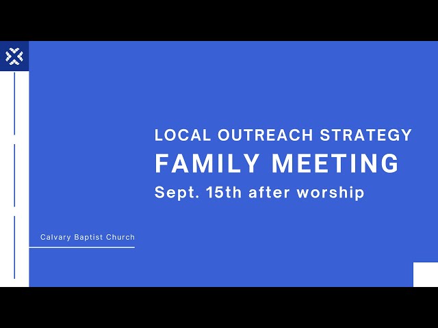 Outreach Meeting