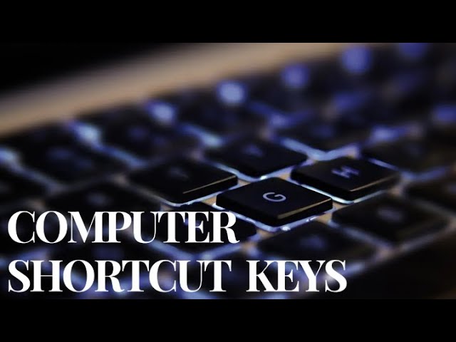 Important Shortcuts Keys For Computer