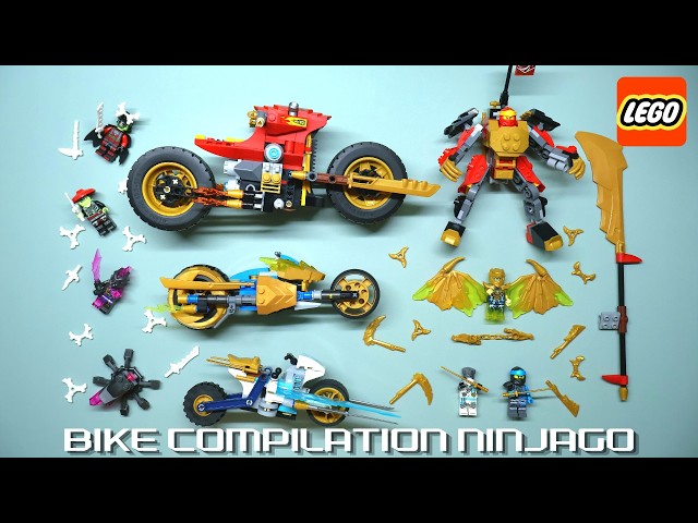 LEGO NINJAGO | Motorbike collection compilation | Speed Build ASMR | 71783 + 71768 + 71816