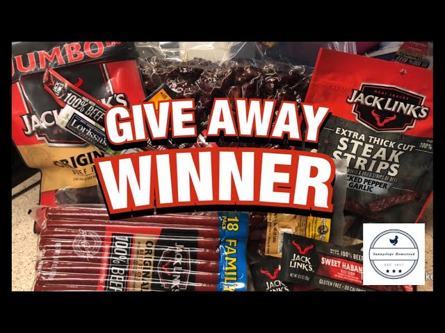 5K Jerky Giveaway WINNER