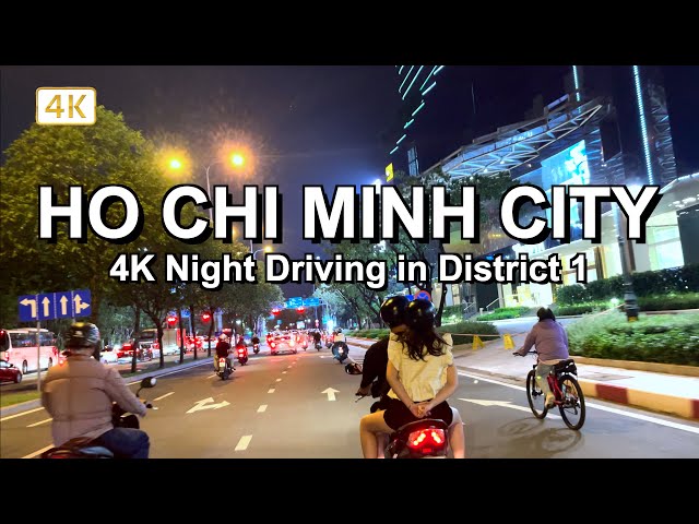 Night Driving Ho Chi Minh City | District 1 and Expressway with Chill Lofi Hiphop Beats POV 4K HDR