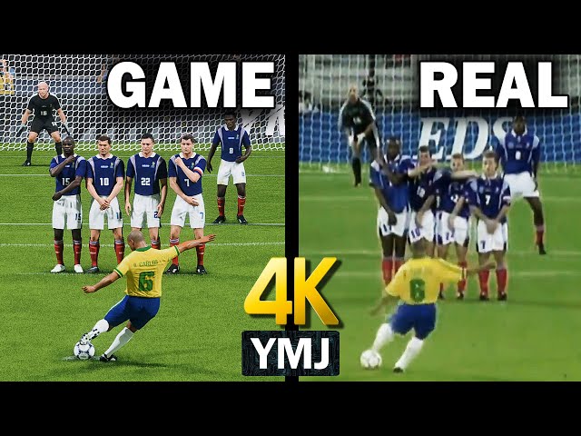 1997 Roberto Carlos free kick | 4K every angle | YMJ