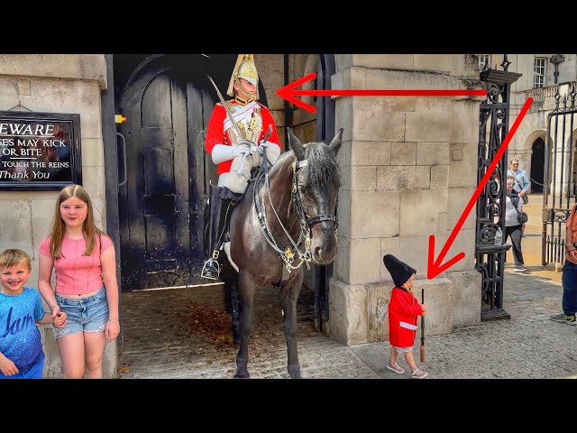 Unbelievable Moments at Horse Guard Parade | Little Boy Dressed as Royal Guard!