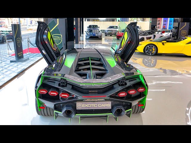 INSANE SUPERCAR SHOWROOM - Lamborghini SIAN, Bugatti DIVO, McLaren SENNA - EXOTIC CARS DUBAI