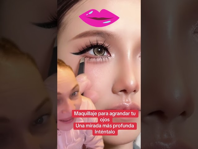 Maquillaje para hacer más grandes los ojos #maquillaje#maquillajesimple  #tutorialmaquillaje