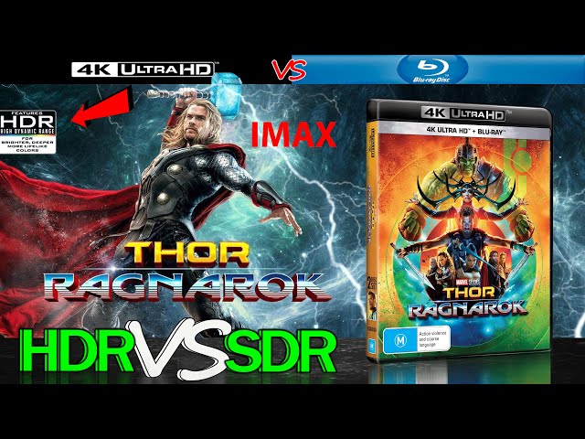 Thor Ragnarok 2017 HDR ANALYSIS 4K Blu Ray vs 1080p BD SDR 100nits #TRUE_DIFFERENCE #WATCH_IN_HDR