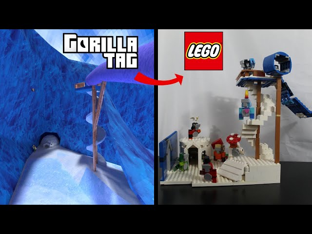 I built the MOUNTAINS map in LEGO (Gorilla Tag)