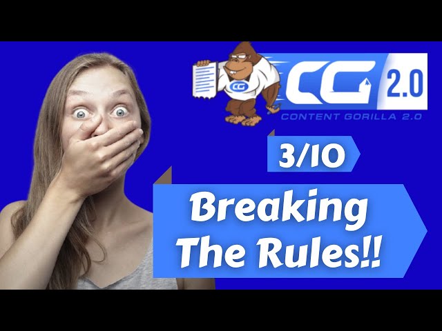 Content Gorilla 2.0 Review - 3/10 - 😱  It Breaks So Many Rules!! 😱