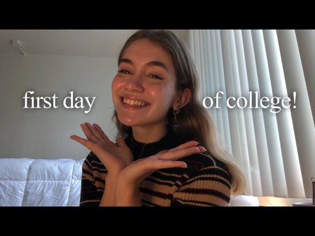 first day of college chit-chat grwm | ella.rene