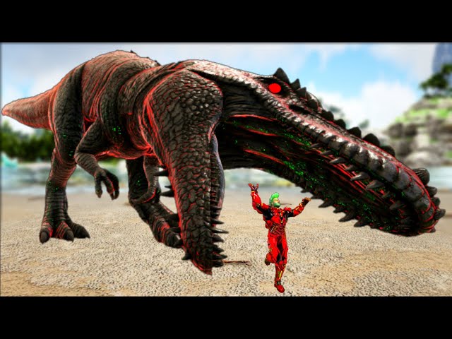 Upei O Primal Giganotossauro Até Seu LVL Máximo, Morri Para Celestial Ferox! Ark Dinossauro