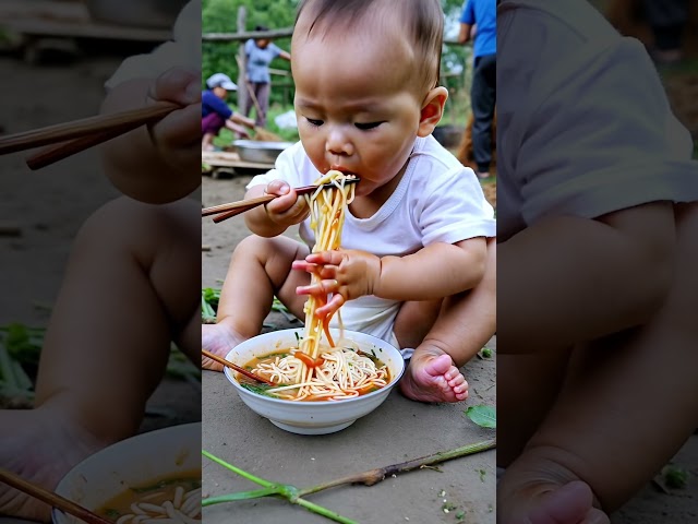 brud feeding hungry baby