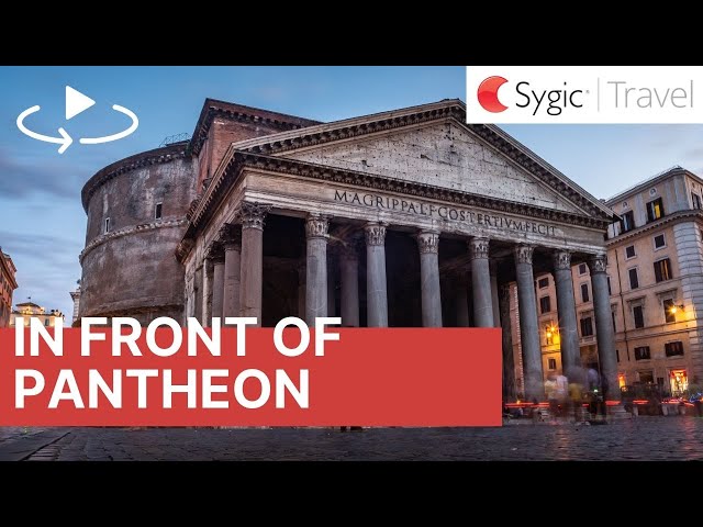 360 video: In front of Pantheon, Rome, Italy