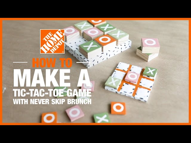 DIY Tic-Tac-Toe Game with @caranewhart | The Home Depot Kids Workshops