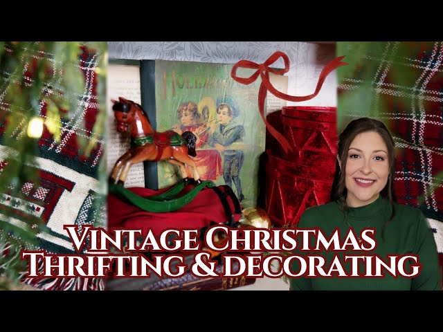 VINTAGE CHRISTMAS THRIFTING & STYLED THRIFT HAUL! | Goodwill, Thrifting, Home Decor