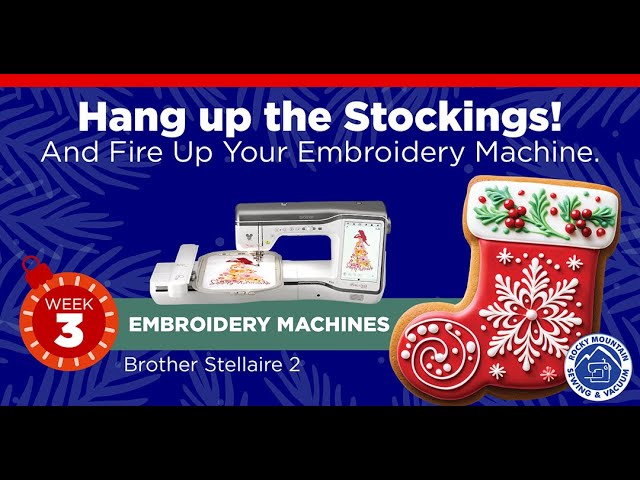 Holiday Quilt Show Pricing! Embroidery Week - Brother Stellaires!