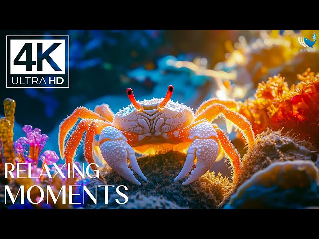 Deep Sea Serenity 4K (VIDEO ULTRA HD) - Exotic Fish & Reefs - Relaxation Meditation Relaxing Music